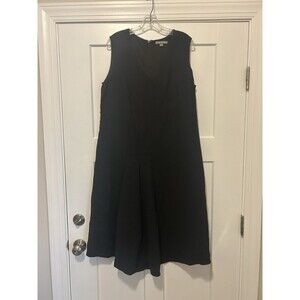 Jessica London Sleeveless Black Dress Women Size 16W Office Modest Cocktail LBD